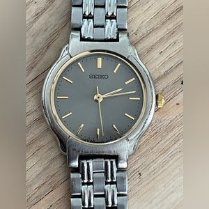 Seiko Silver and Gold Classic Dress Watch